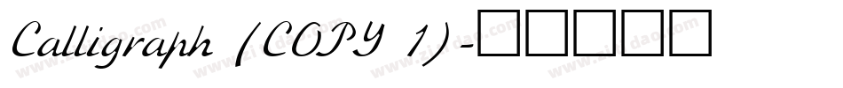 Calligraph (COPY 1)字体转换